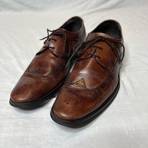 Aldo Thiasien Wingtip Lace-Up Dress Shoes - (11) - Cognac Brown
